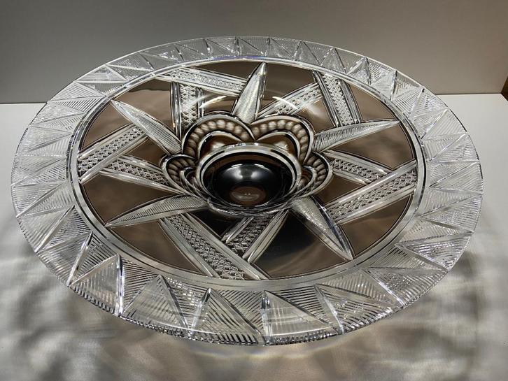 Unieke coupe “Marius” 42cm  Joseph Simon Val Saint Lambert, Antiek en Kunst, Antiek | Glaswerk en Kristal, Ophalen of Verzenden