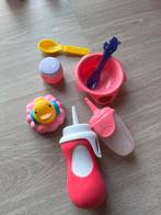 Setje papflessen en potjes/lepels, Kinderen en Baby's, Speelgoed | Poppen, Ophalen of Verzenden, Zo goed als nieuw