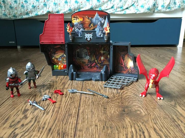 Playmobil Dragons 5420 speelbox drakenridder, Kinderen en Baby's, Speelgoed | Playmobil, Zo goed als nieuw, Ophalen of Verzenden