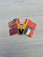 Badge, geallieerde vlaggen van de natie, Verzamelen, Militaria | Tweede Wereldoorlog, Ophalen of Verzenden, Overige soorten