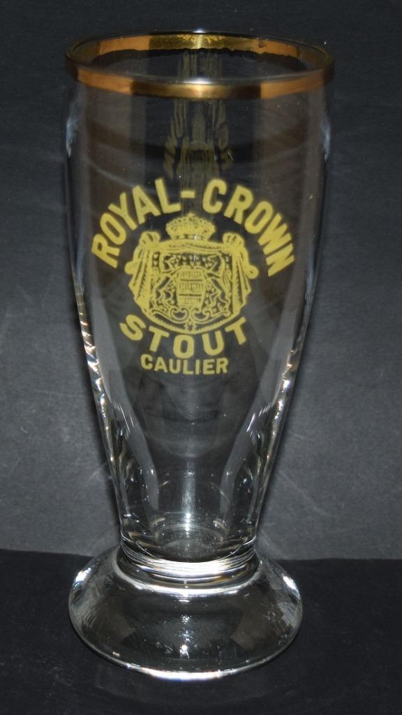 Royal Crown Stout Caulier, Verzamelen, Biermerken, Gebruikt, Glas of Glazen, Overige merken, Verzenden