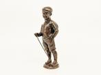 Spiro Schwatenberg - brons - wandelende jongeman, Antiquités & Art, Art | Sculptures & Bois, Enlèvement ou Envoi
