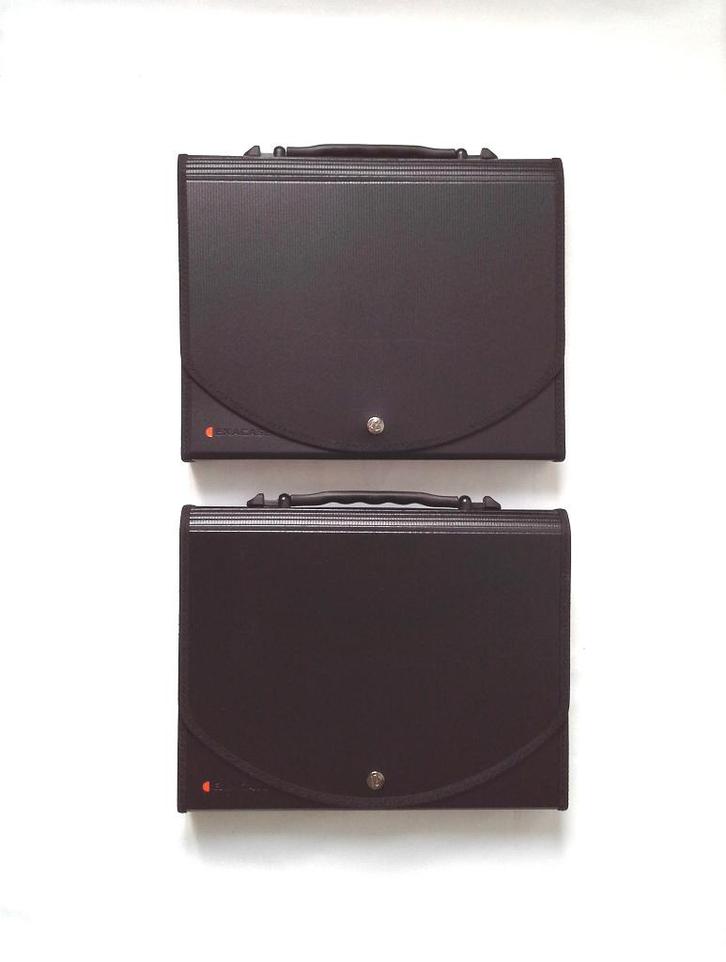 Lot de 2 pochettes organiseurs pour documents Exacompta, Divers, Accessoires de bureau, Utilisé, Enlèvement ou Envoi