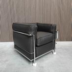 Cassina LC2 Fauteuil in Zwart Leder, Antiek en Kunst, Ophalen of Verzenden