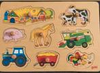 GOKI DE BOERDERIJ LEGPUZZEL, Kinderen en Baby's, Speelgoed | Kinderpuzzels, Ophalen of Verzenden, Nieuw, Van hout