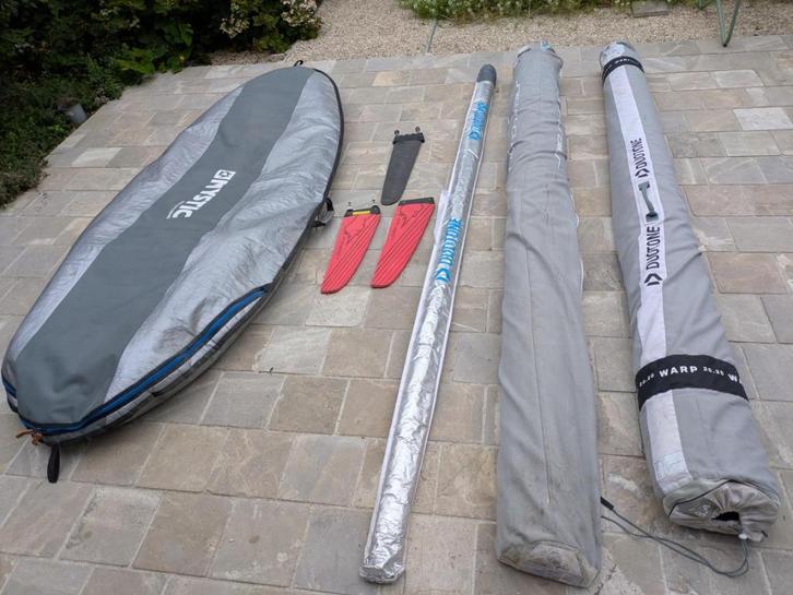 Slalom set Isonic127DuotoneWarp8.4,9.0 en platinum490, Watersport en Boten, Windsurfen, Gebruikt, Complete set, Minder dan 250 cm