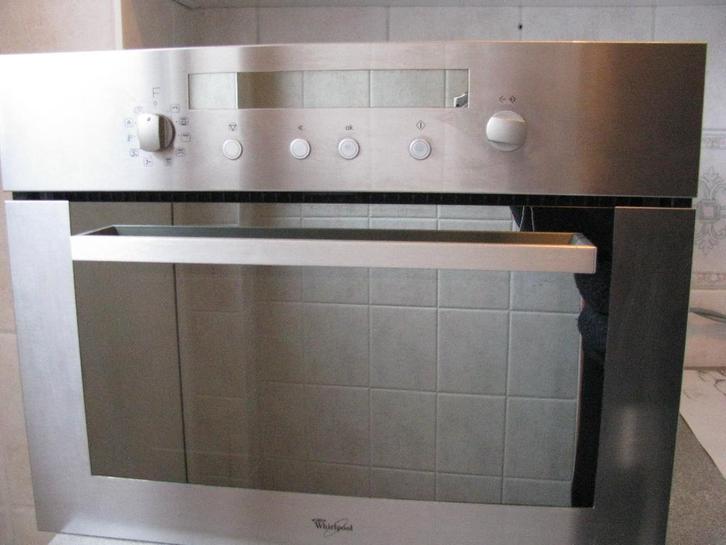 Whirlpool inbouw combi-oven, Elektronische apparatuur, Ovens, Gebruikt, Inbouw, Oven, 45 tot 60 cm, 45 tot 60 cm, Hete lucht, Microgolffunctie