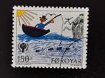 Faeroer / Foroyar 1979 - Int. Jaar van het Kind - boot, Postzegels en Munten, Postzegels | Europa | Scandinavië, Ophalen of Verzenden