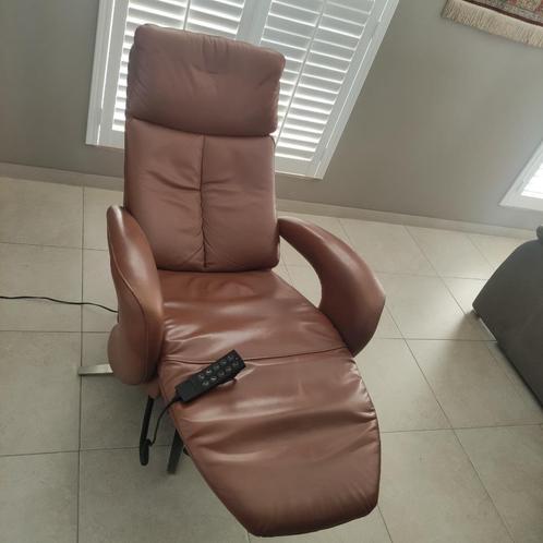 Relax zetel Hukla, Huis en Inrichting, Fauteuils, Zo goed als nieuw, Leer, Ophalen