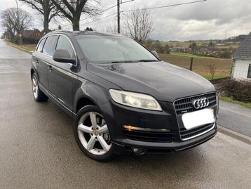 Audi Q7 3.0tdi look sline mod 2007 lederen GPS Xen JA20, Auto's, Audi, Automaat, Zwart, Bruin, Parkeersensor