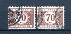 (B) TX41 gestempeld 1922 - Dik gekleurd cijfer op witte acht, Postzegels en Munten, Ophalen of Verzenden, Gestempeld, Gestempeld
