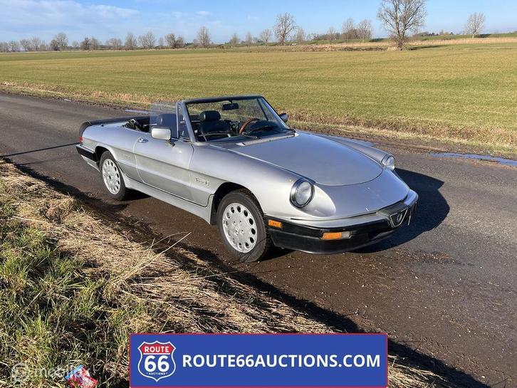 Alfa Romeo Spider 2.0 | 1987 | Route 66 Auctions, Auto's, Oldtimers, Bedrijf, Te koop, Alfa Romeo, Benzine, Overige carrosserie
