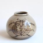 Bolvaas met kever - Dour, Gebruikt, Overige kleuren, Aardewerk of Porselein, ?