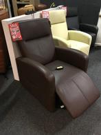 TOPAANBIEDING relaxfauteuil NIEUW echt leder met opstaphulp, Huis en Inrichting, Fauteuils, Ophalen, Nieuw, Stof