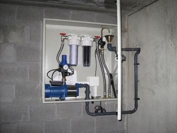 ERCU Regenwater recuperatie systeem met pomp en autom bijvul beschikbaar voor biedingen