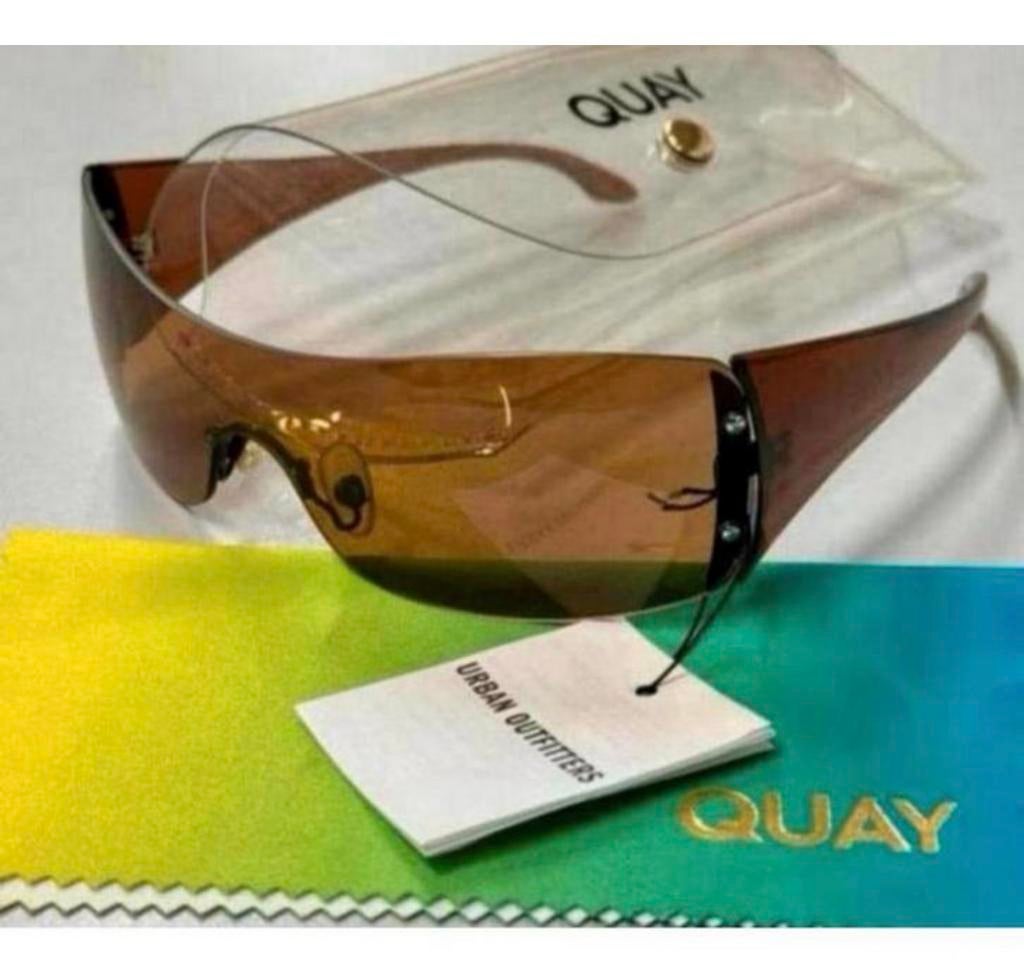 Nieuw Zonnebril dames meisjes vrouwen donker geel Quay Urban, Overige merken, Geel, Nieuw, Ophalen of Verzenden