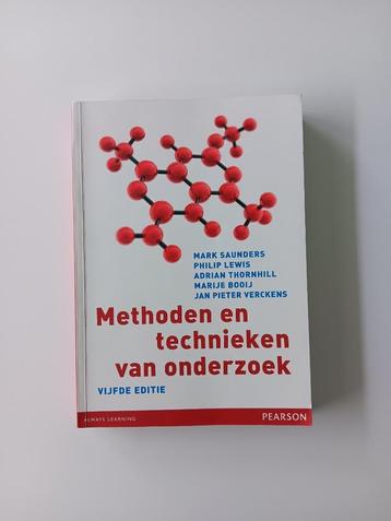 Methoden en Technieken van Onderzoek - Saunders et al.  beschikbaar voor biedingen