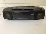 Radio Philips ,auto reserve met dubbele cassettespeler ., Ophalen, Gebruikt, Radio