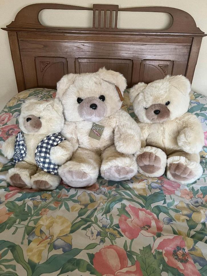 Set van 3 plushen Beren, Verzamelen, Beren en Cherished Teddies, Nieuw, Stoffen beer, Overige merken, Ophalen