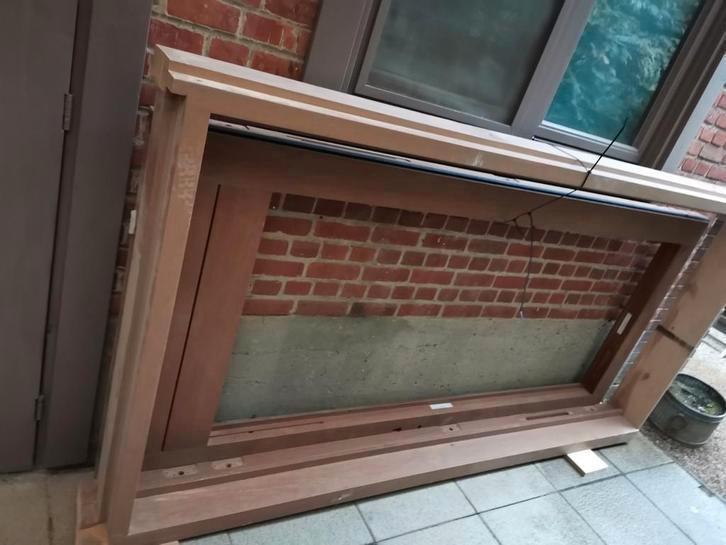 Raam-deurkader afzelia, Doe-het-zelf en Bouw, Raamkozijnen en Schuifdeuren, Nieuw, Ophalen