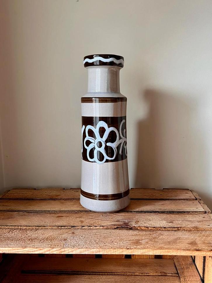 Grote vaas Scheurich West-Germany XL bloem, Antiek en Kunst, Antiek | Vazen, Ophalen of Verzenden