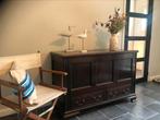 Koffer met onder 2 laden, massief eik, Huis en Inrichting, Ophalen, Gebruikt, 100 tot 150 cm, Eikenhout