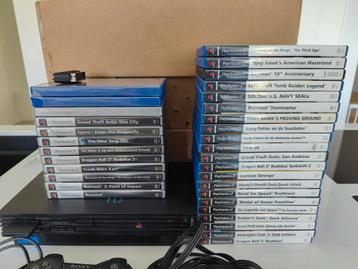 Playstation 2 + controller + 33 games beschikbaar voor biedingen
