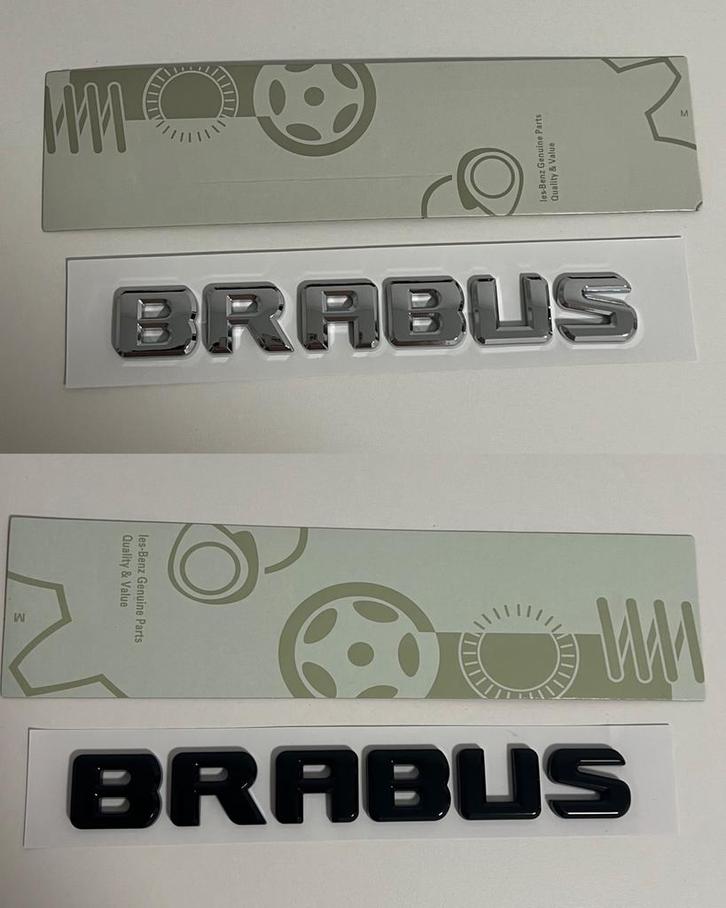 BRABUS Mercedes Benz AMG kofferbak Logo embleem, Auto diversen, Autostickers, Ophalen of Verzenden