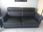 Canapé-lit en cuir noir 140*200, Maison & Meubles, Noir, Enlèvement