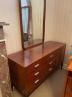 kaptafel  met spiegel, Ophalen, Gebruikt, 100 tot 150 cm, Minder dan 100 cm