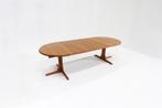 Vintage Deense ronde uitschuifbare tafel massief teak XL, Antiek en Kunst, Antiek | Meubels | Tafels, Ophalen