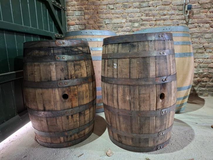 Eiken whiskey tonnen van 180l als kwaliteits waterton, Tuin en Terras, Regentonnen, Zo goed als nieuw, Ophalen