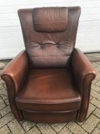 LEDEREN ELEKTRISCHE FAUTEUIL VINTAGE ZETEL LEREN STOEL, Huis en Inrichting, Ophalen, Gebruikt