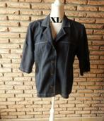 (5)- veste jeans d'été femme t.XL grise, Ophalen of Verzenden, Zo goed als nieuw, Maat 42/44 (L), Grijs