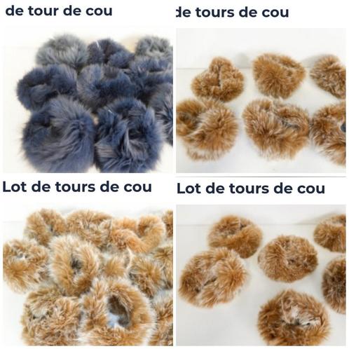 4 Lots Tours de Cou Renard & Fourrure +- 33 pc 250 euros/lot, Bijoux, Sacs & Beauté, Accessoires Autre, Neuf, Enlèvement