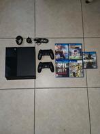 Playstation 4 met 2 controllers + 4 games, Ophalen, Zo goed als nieuw