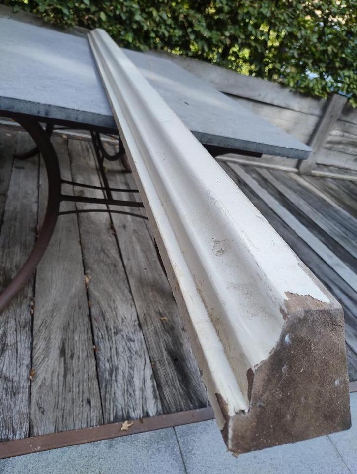 merantie profiel, Doe-het-zelf en Bouw, Hout en Planken, Gebruikt, Balk, Overige houtsoorten, 300 cm of meer, 50 mm of meer, Ophalen