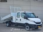 Iveco Daily 35C16 3.0L Open Laadbak Dubbel Cabine met Kist D, Auto's, Stof, Gebruikt, Euro 6, Iveco
