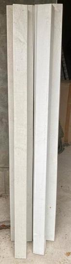 Wit gelakte tuinpalen, Ophalen, Nieuw