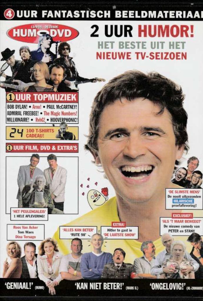 DVD Humo de Zesde - 4 uur fantastisch beeldmateriaal, Cd's en Dvd's, Dvd's | Cabaret en Sketches, Zo goed als nieuw, Tv-programma of Sketches