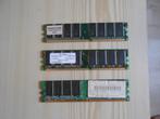 Lot de 3 Barettes mémoire RAM, Computers en Software, RAM geheugen, Ophalen, Gebruikt, DDR3, 1 GB of minder