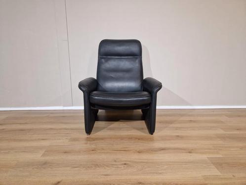 de Sede DS50/DS55 Fauteuil - Zwart - Leder - Design, Huis en Inrichting, Stoelen, Zo goed als nieuw, Leer, Verzenden