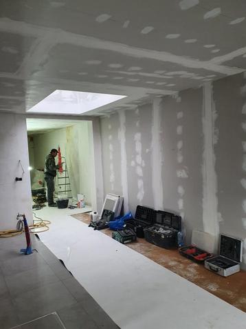 travaux renovation gyproc faux plafond,cloisons gyproc,carre