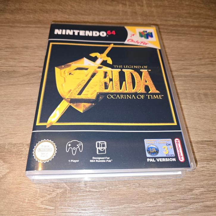 The Legend of Zelda Ocarina of Time N64 Game Case (3), Games en Spelcomputers, Games | Nintendo 64, Zo goed als nieuw, Verzenden