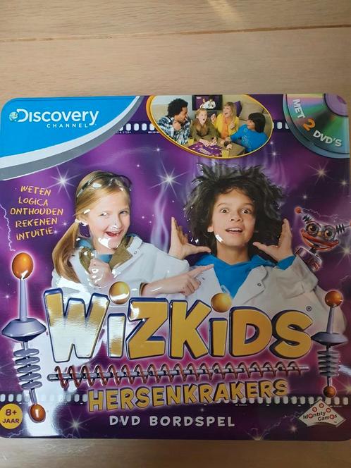 Wizkids Hersenkrakers + DVD's - 8 jaar + - NIEUW, Hobby & Loisirs créatifs, Jeux de société | Jeux de plateau, Neuf, Trois ou quatre joueurs
