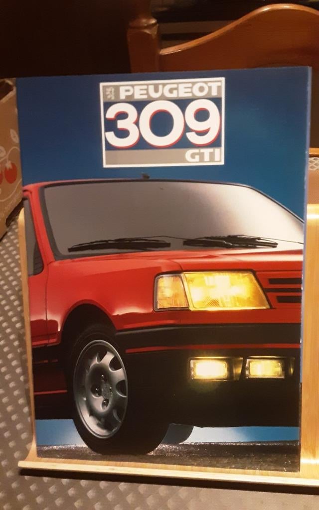 PEUGEOT 309 gtii brochure, Enlèvement ou Envoi, Comme neuf, Peugeot
