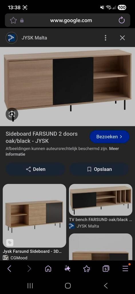 Tv meubel & bijpassend dressoir te koop!, Huis en Inrichting, Kasten | Dressoirs, Ophalen