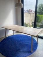 Tafel blank hout, Huis en Inrichting, Tafels | Eettafels, Ophalen, 200 cm of meer, 50 tot 100 cm, Zo goed als nieuw