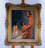 vintage naakt 60er jaren schilderij, Enlèvement, Maison et Meubles