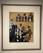 Robert Ketelslegers schilderij – juridisch thema – topstaat, Antiek en Kunst, Kunst | Schilderijen | Modern, Ophalen